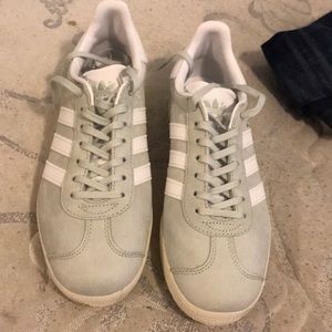 Adidas gazelle mint green shoes